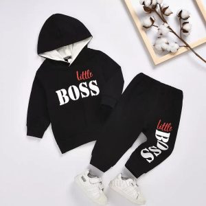 Little Boss Trendy Printed Track Suite for Kids