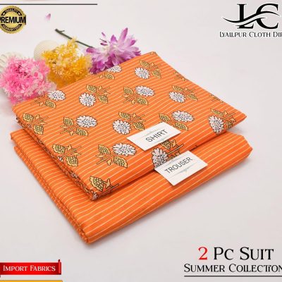 China Italian Lawn with Printed Shirt 02 Piece Pack of 10 Suits