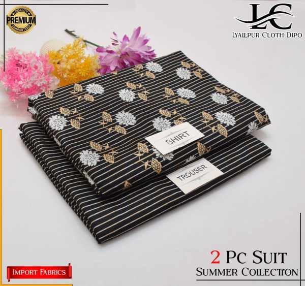 China Italian Lawn with Printed Shirt 02 Piece Pack of 10 Suits - Image 10